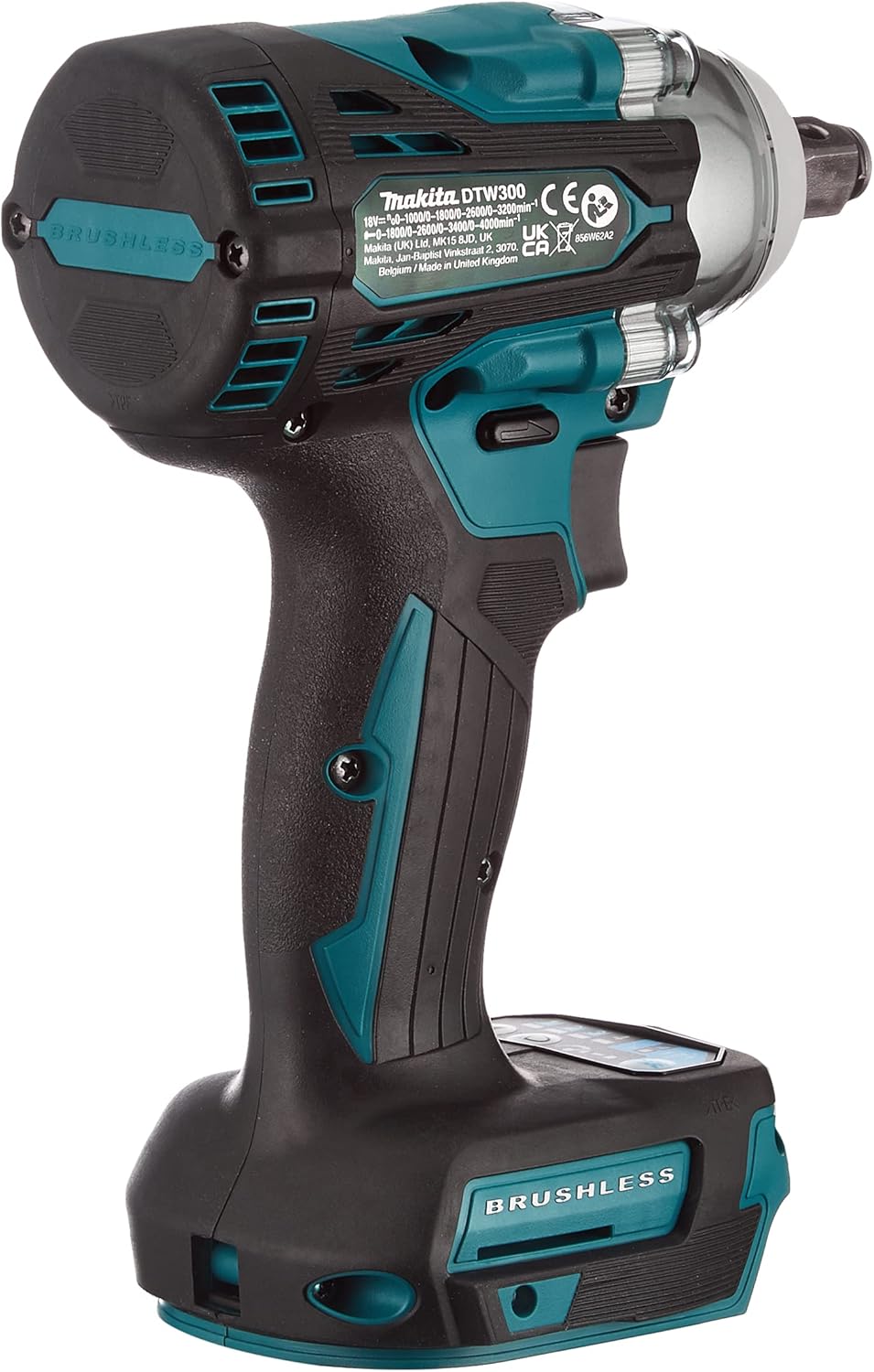 Makita DTW300Z 18V LXT Brushless Cordless Impact Wrench (Body Only) – Includes Type 2 Makpac Connector Case (Batteries and Charger Not Included)